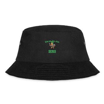 Kiss Me I'm Irish Funny Redneck St. Patrick's Day - Bucket Hat - black - Front - Lela (165cm)