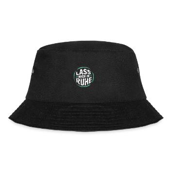 Lasst mir meine Ruhe - nicht stören - Bucket Hat - Schwarz - Vorne - Lela (165cm)
