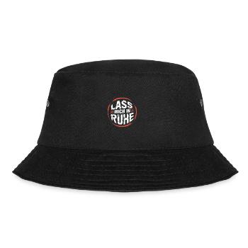 Lasst mir meine Ruhe - nicht stören - Bucket Hat - Schwarz - Vorne - Lela (165cm)