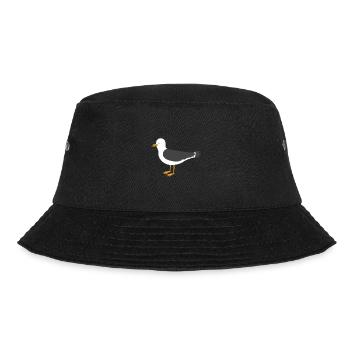 Möwe - Bucket Hat - Schwarz - Vorne - Lela (165cm)