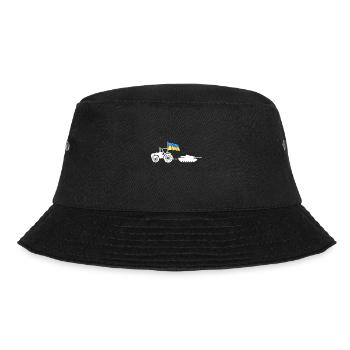 Ukrainian farmer steals Kiev tractor tank - Bucket Hat - black - Front - Lela (165cm)