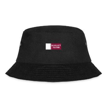boykott katar,katar,flagge, wm - Bucket Hat - Schwarz - Vorne - Lela (165cm)