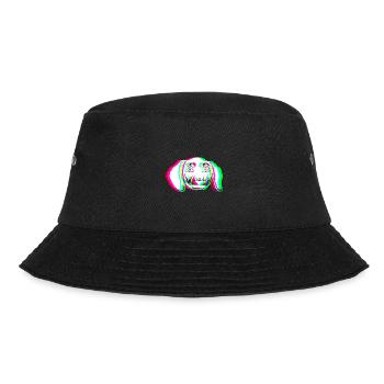 EDM - Dog - Glitch Rave Style - Bucket Hat - black - Front - Lela (165cm)