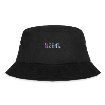 rebel,font,colorful,painting,graffiti,blue - Bucket Hat - black - Front - Lela (165cm)