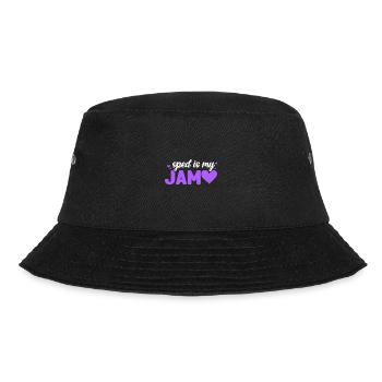 Sped is my jam - Bucket Hat - Schwarz - Vorne - Lela (165cm)