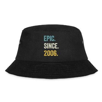 18. Geburtstag 18 Jahre Epic Since 2006 - Bucket Hat - Schwarz - Vorne - Lela (165cm)