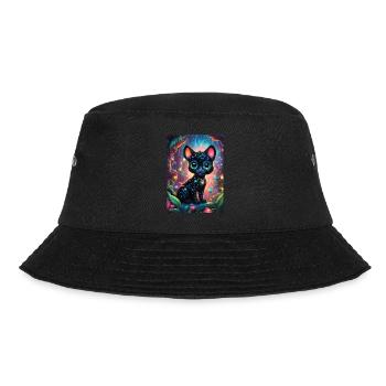 A cute little chibi panther - Bucket Hat - black - Front - Lela (165cm)