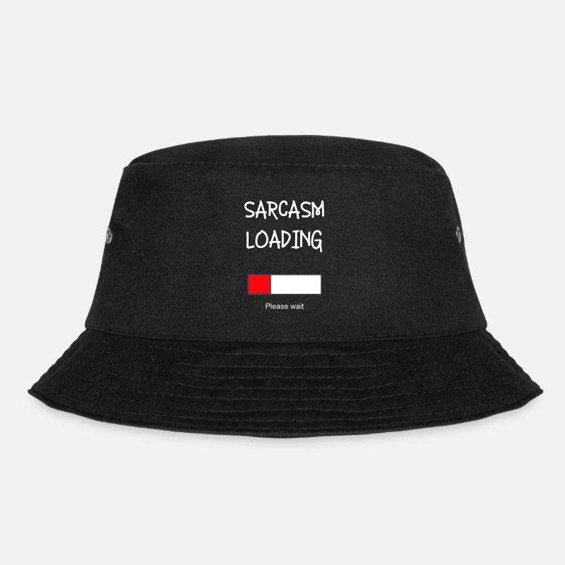 Sarcasm loads - Bucket Hat - black