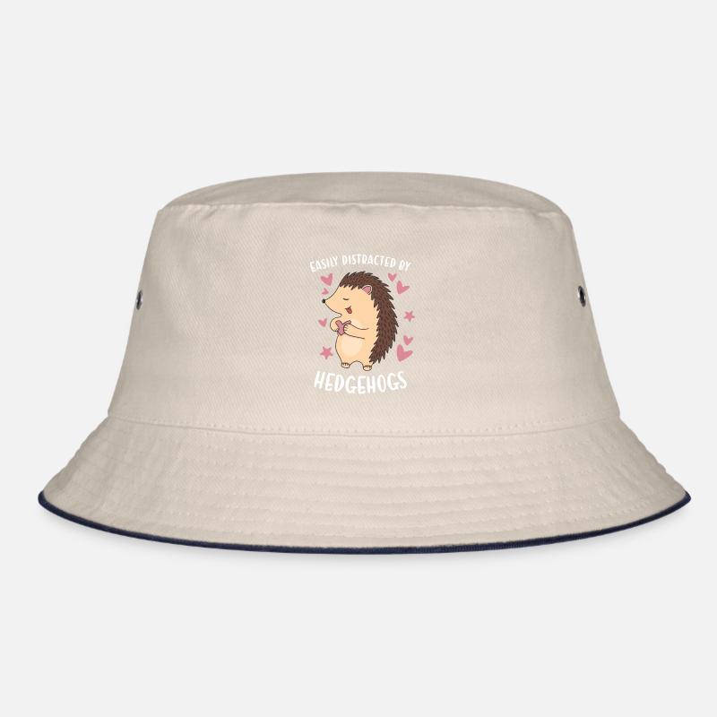Hedgie Easily Distracted By Hedgehogs Hedgehog Bucket Hat