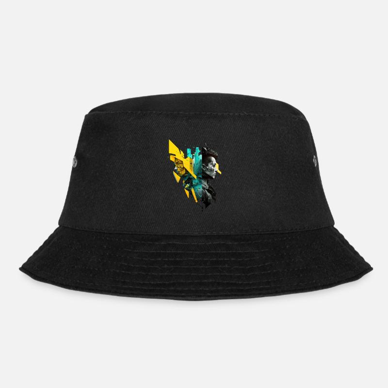 cyber punk No103 - Bucket Hat - Schwarz
