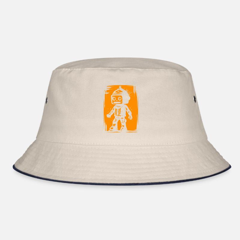 Retro Roboter Bucket Hat