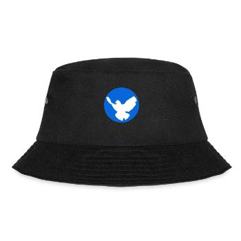 Friedenstaube Taube Frieden - Bucket Hat - Schwarz - Vorne - Lela (165cm)