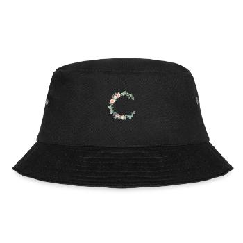 roses_wreath_33 - Bucket Hat - Schwarz - Vorne - Lela (165cm)