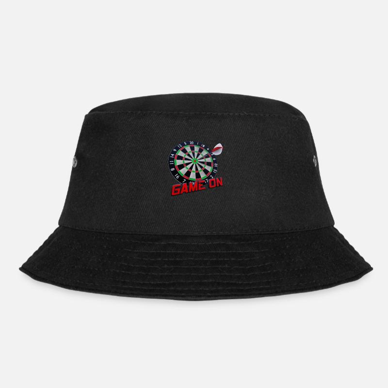 Dartscheibe - Bullseye - Game on - Bucket Hat - Schwarz