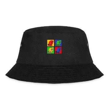 Cute raccoon - Bucket Hat - black - Front - Lela (165cm)