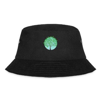 Grüner Baum im Frühling - Bucket Hat - Schwarz - Vorne - Lela (165cm)