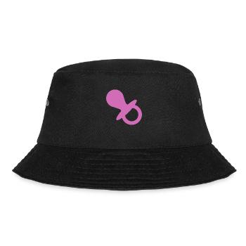 Schnuller Geschenk Schwangerschaft Kleinkind Baby - Bucket Hat - Schwarz - Vorne - Lela (165cm)