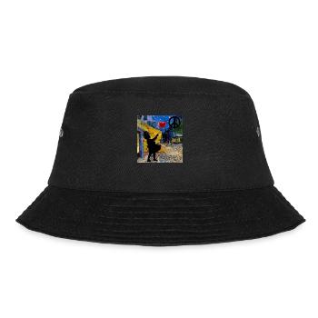 berühmte Kunst, banksy Mädchen, banksy, van gogh - Bucket Hat - Schwarz - Vorne - Lela (165cm)