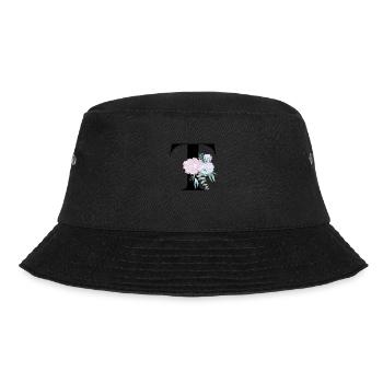 Buchstabe T blühende - Bucket Hat - Schwarz - Vorne - Lela (165cm)
