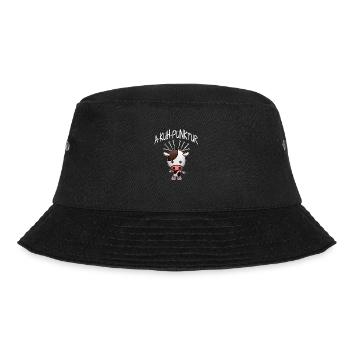Akupunktur A-Kuh-Punktur Kuh Motiv TCM Medizin - Bucket Hat - Schwarz - Vorne - Lela (165cm)