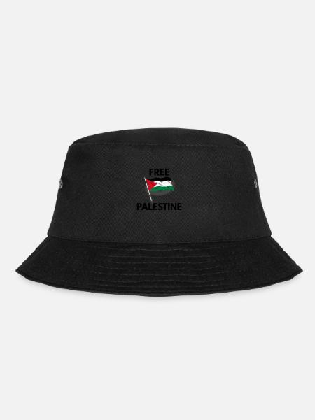 Free Palestine - Bucket Hat - black