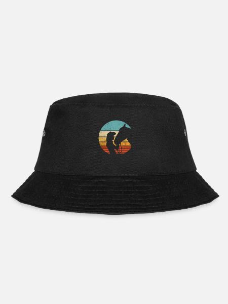 Western Riding Western Rider Horse Cowgirls Retro - Bucket Hat - black