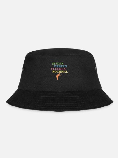 Zielen Werfen Fluchen Nochmal Boule - Bucket Hat - Schwarz