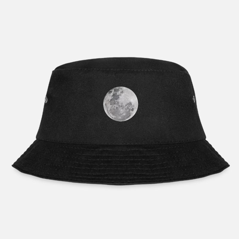 Echter Mond - Bucket Hat - Schwarz