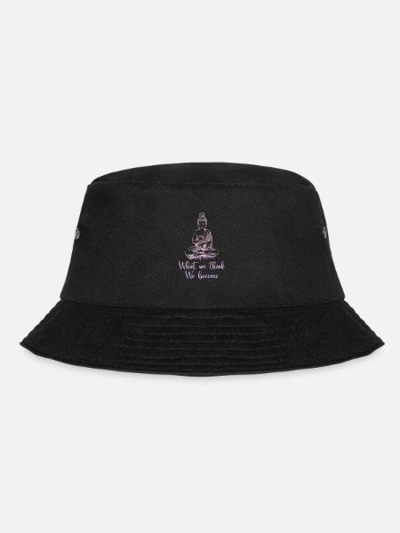 Bunter Buddha Inspirierendes Buddhismus - Bucket Hat - Schwarz
