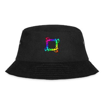 SimonCircleColor - Bucket Hat - black - Front - Lela (165cm)
