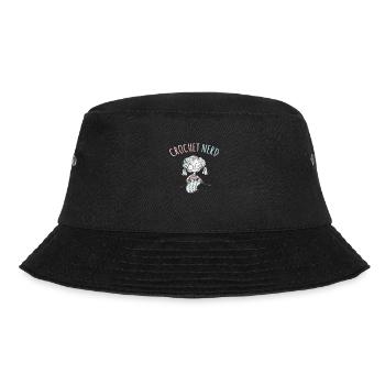 Crochet Mom Hobby Crafts Grandma Yarn Lover - Bucket Hat - black - Front - Lela (165cm)