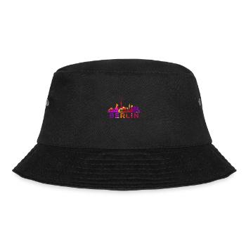 Berlin Skyline Impression Souvenir Geschenkidee - Bucket Hat - Schwarz - Vorne - Lela (165cm)