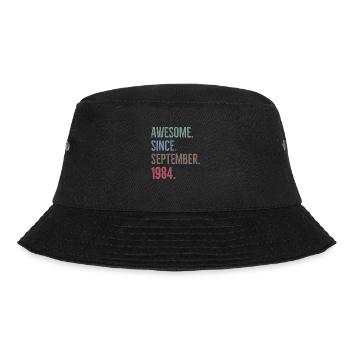 Awesome Since September 1984 - Bucket Hat - black - Front - Lela (165cm)