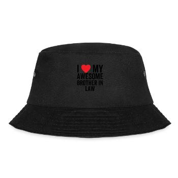 I Love My Awesome Brother In Law - Bucket Hat - black - Front - Lela (165cm)