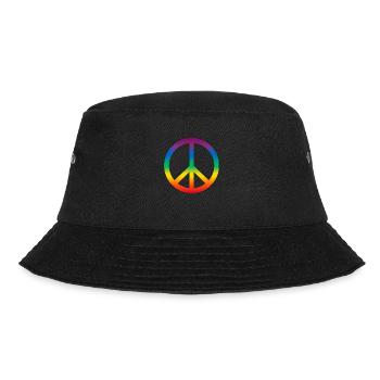 Peace Peace symbol for freedom and love - Bucket Hat - black - Front - Lela (165cm)