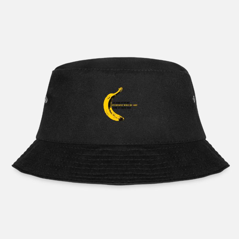 Everyone will be Art | Warhol Banana - Bucket Hat - Schwarz