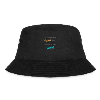 Witziger spruch lustig bier leber minibar - Bucket Hat - Schwarz - Vorne - Lela (165cm)