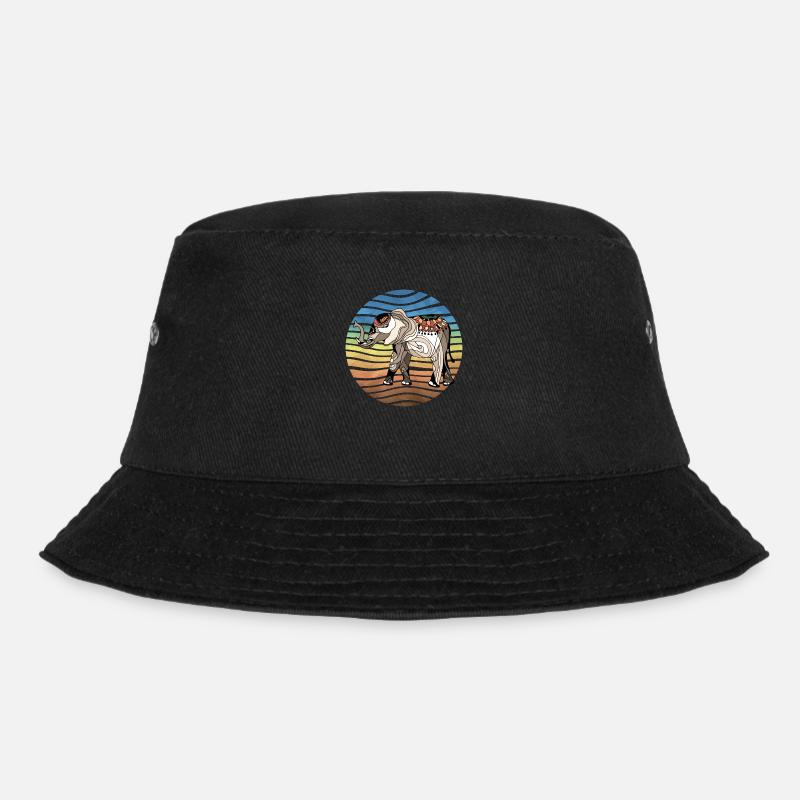 Elefant - Bucket Hat - Schwarz