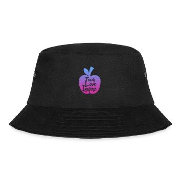 teacher teach love inspire - Bucket Hat - Schwarz - Vorne - Lela (165cm)