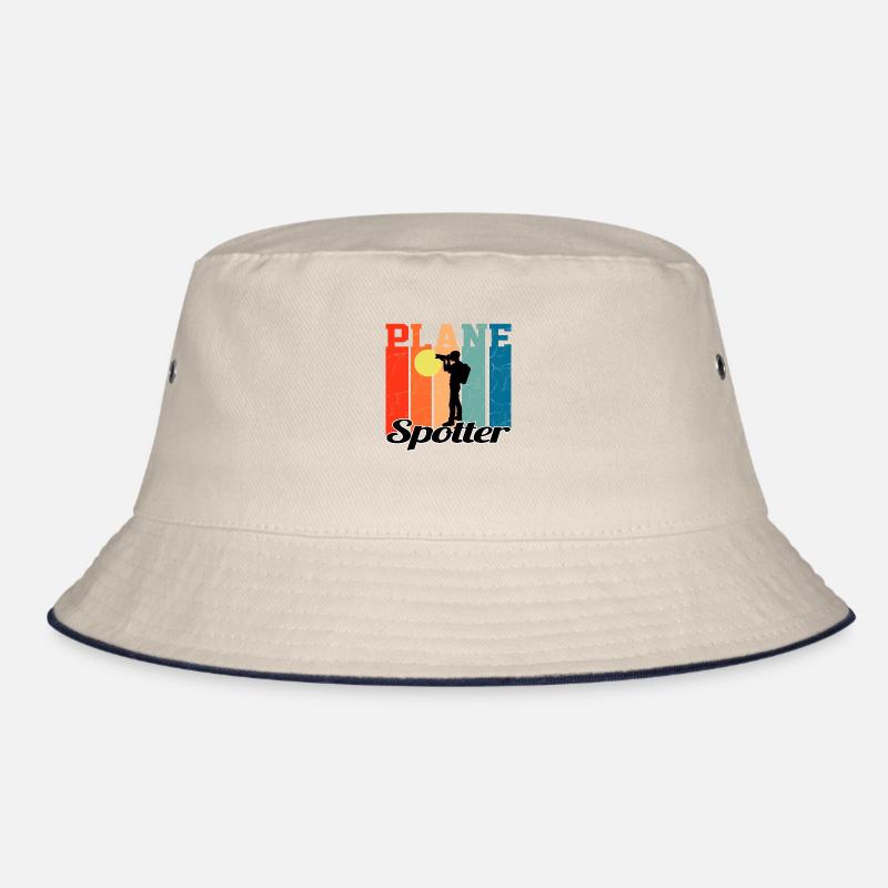 Plane Spotter - Vintage Gift Airplane Bucket Hat