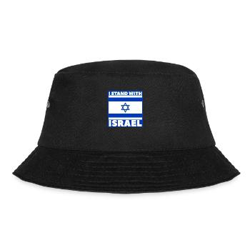 I stand with Israel - Bucket Hat - black - Front - Lela (165cm)