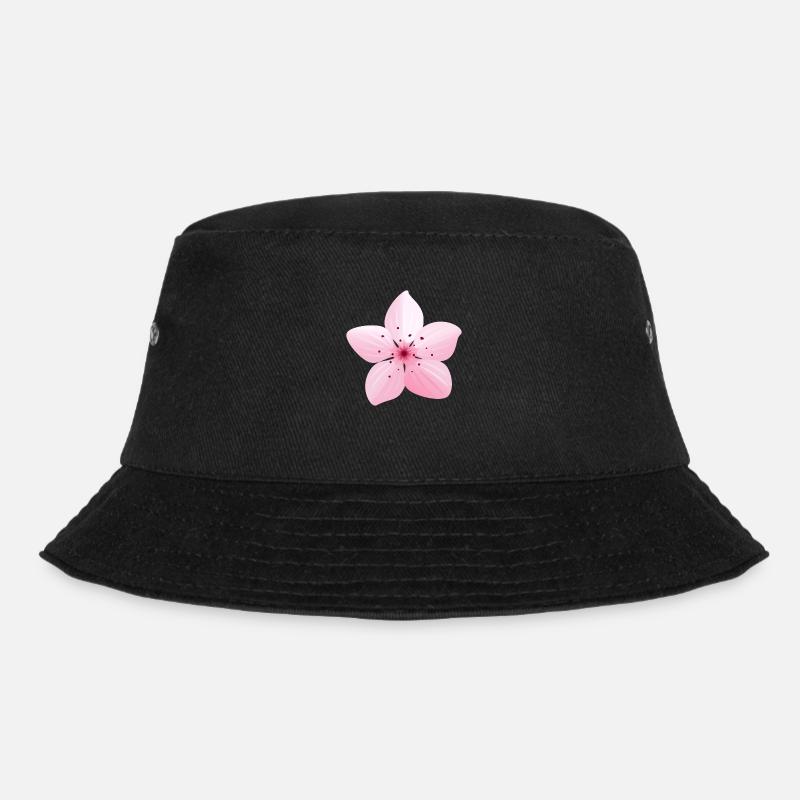 Flower Sakura Japan Spring - Bucket Hat - black