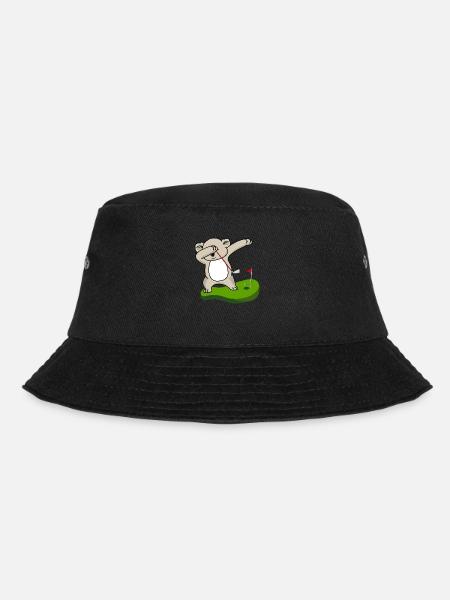 dab dabbing koala golf kids golf silly asia - Bucket Hat - black