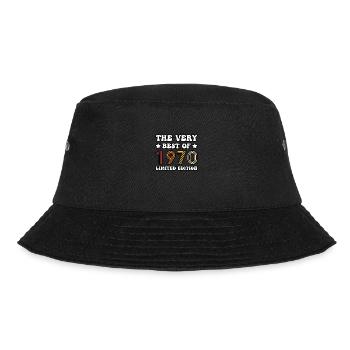 The very best of 1970 - Bucket Hat - Schwarz - Vorne - Lela (165cm)