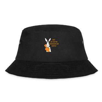 Nur die Harten kommen in den Garten - Bucket Hat - Schwarz - Vorne - Lela (165cm)
