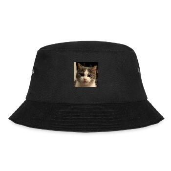 Katzenkopf - Bucket Hat - Schwarz - Vorne - Lela (165cm)