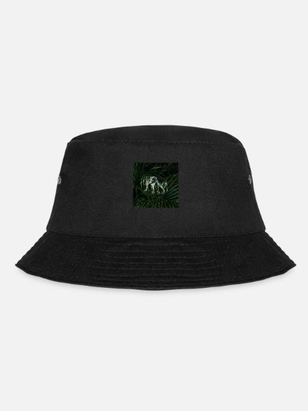 Elephant Design - Bucket Hat - black