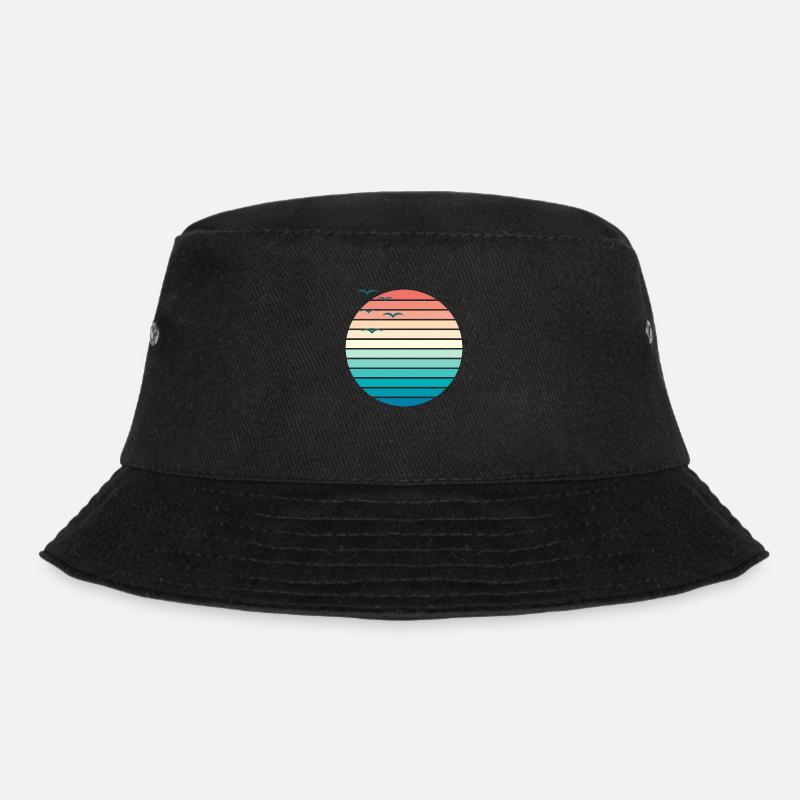 Sunset II - Bucket Hat - Schwarz