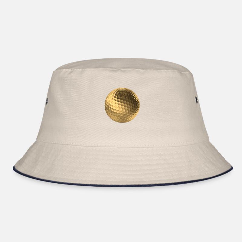 Balle de golf dorée 3D Bob