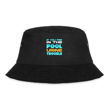 Pool Guy Cleaner Pool Service Funny - Bucket Hat - Schwarz - Vorne - Lela (165cm)